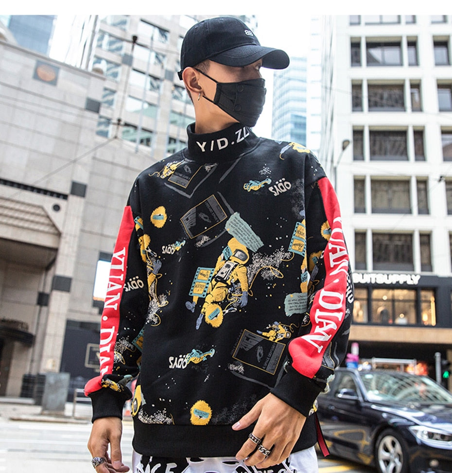 Turtleneck Ribbon Sweatshirt - RIGHTOUTFIT