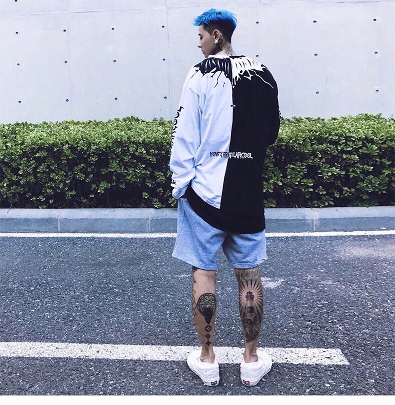 Two color Monster sweatshirt - RIGHTOUTFIT