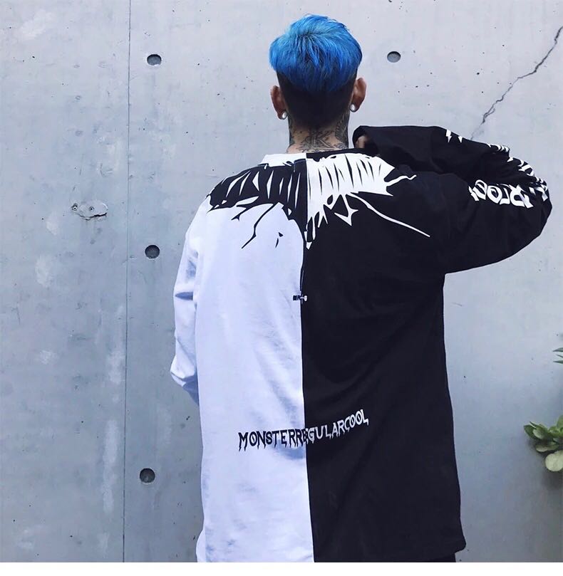 Two color Monster sweatshirt - RIGHTOUTFIT