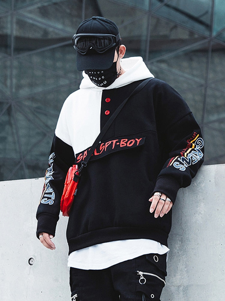 Blockwork Pullover Hoodies - RIGHTOUTFIT