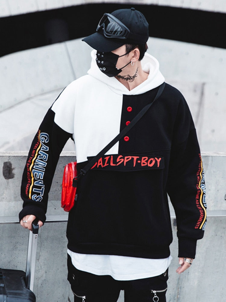 Blockwork Pullover Hoodies - RIGHTOUTFIT