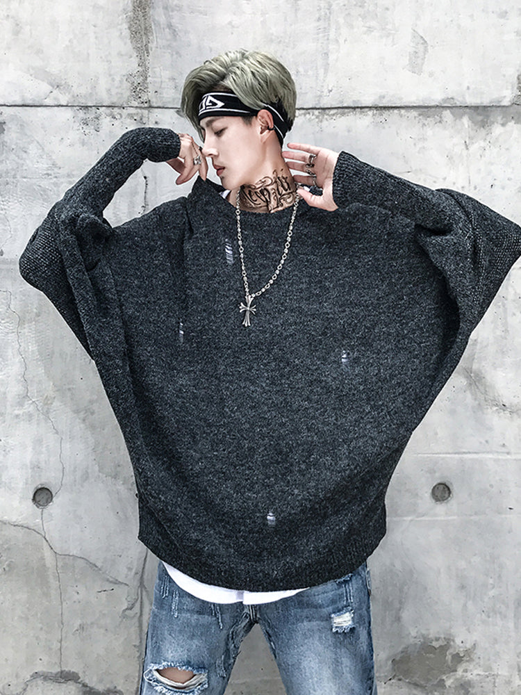 Peace Print Oversize Sweatshirt - RIGHTOUTFIT