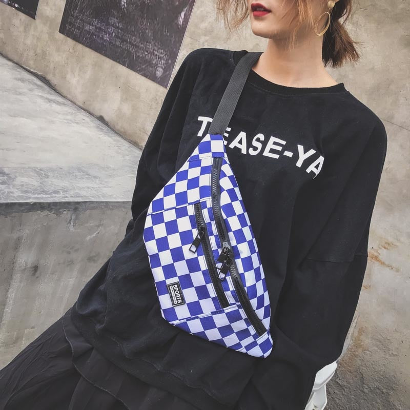 Checkerboard Fanny Pack - RIGHTOUTFIT