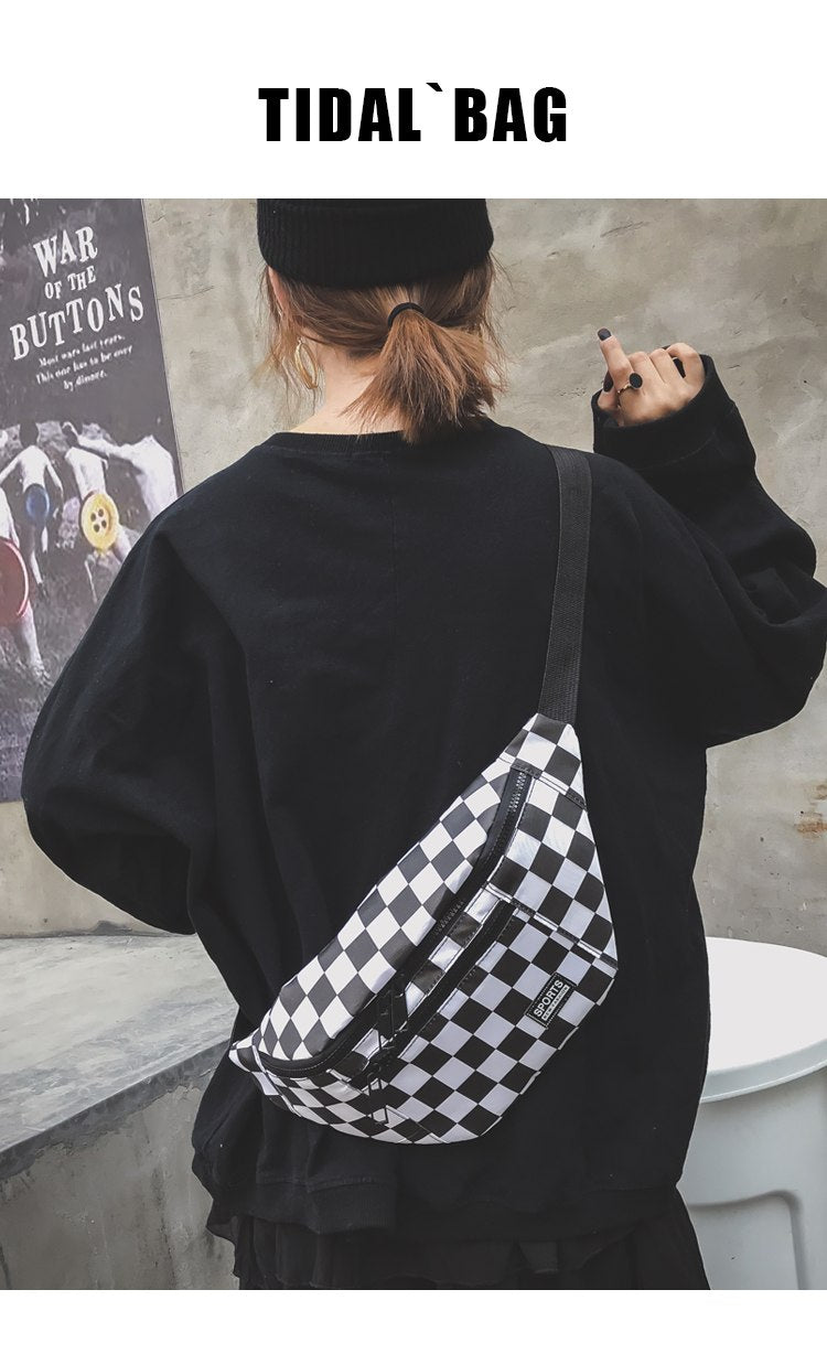 Checkerboard Fanny Pack - RIGHTOUTFIT