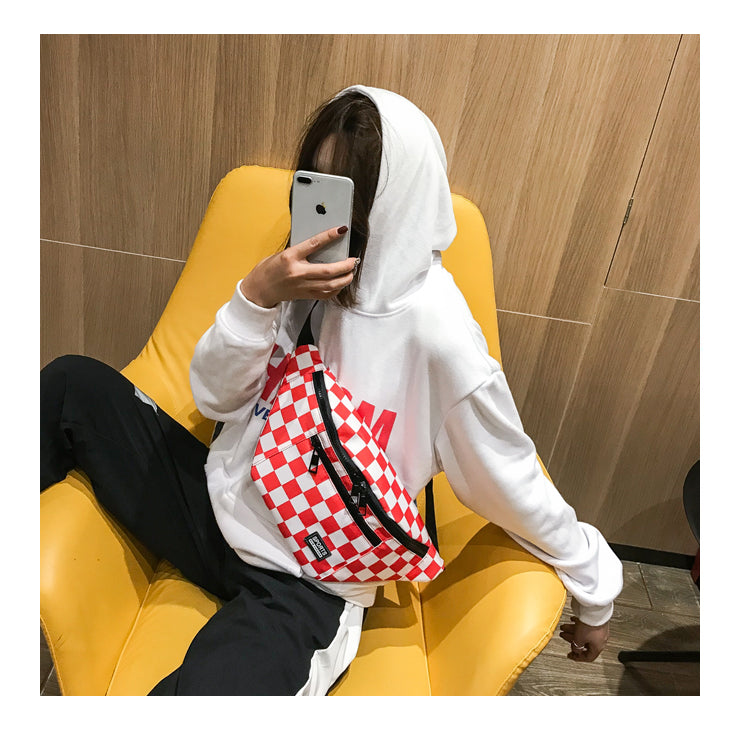 Checkerboard Fanny Pack - RIGHTOUTFIT