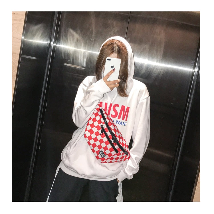 Checkerboard Fanny Pack - RIGHTOUTFIT