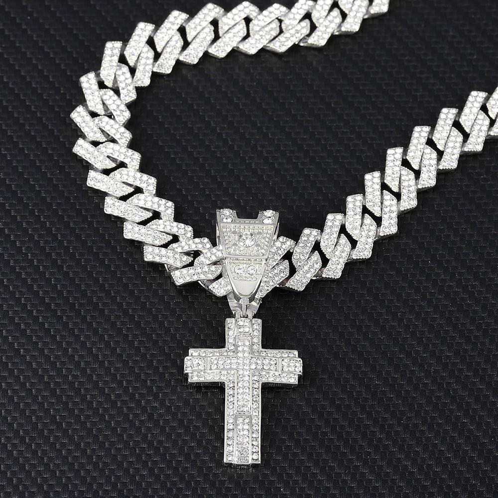 Shiny Cross Pendant Necklace