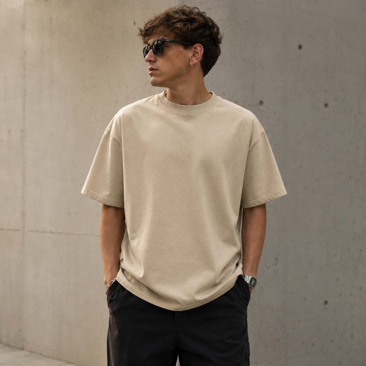 Heavyweight 300G Cotton Oversized T-Shirt