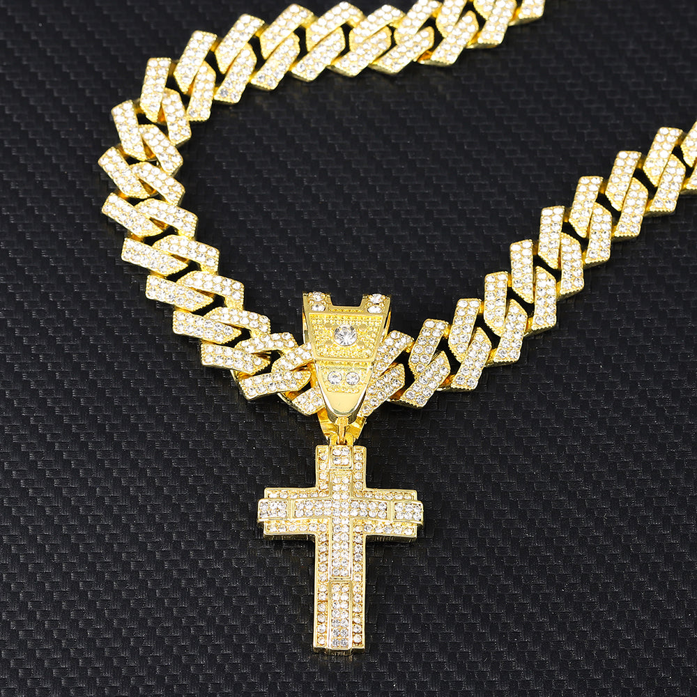 Shiny Cross Pendant Necklace