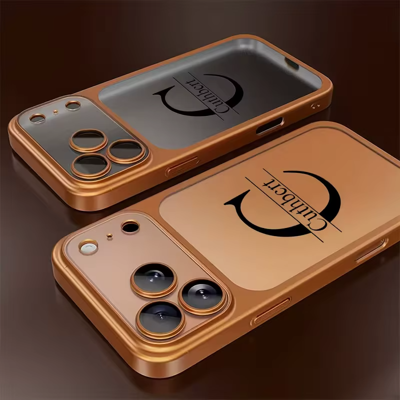 Personalised Luxury Initial Frosted iPhone Case