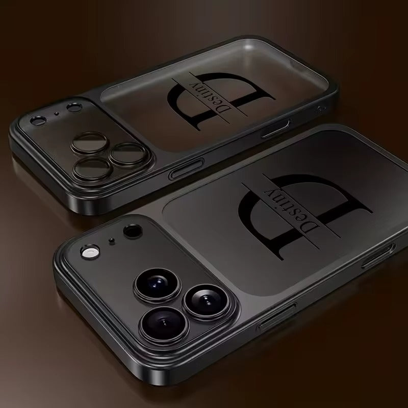 Personalised Luxury Initial Frosted iPhone Case