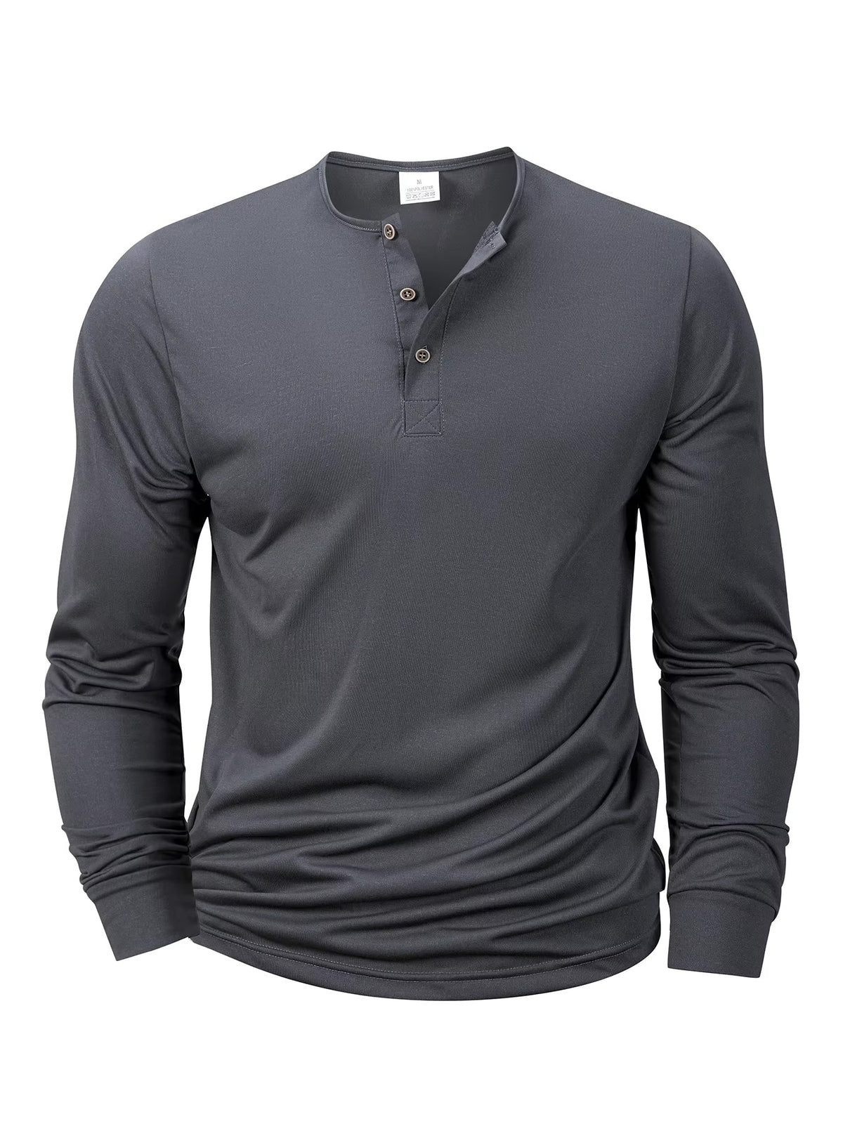 Men’s Long Sleeve Henley T-Shirt