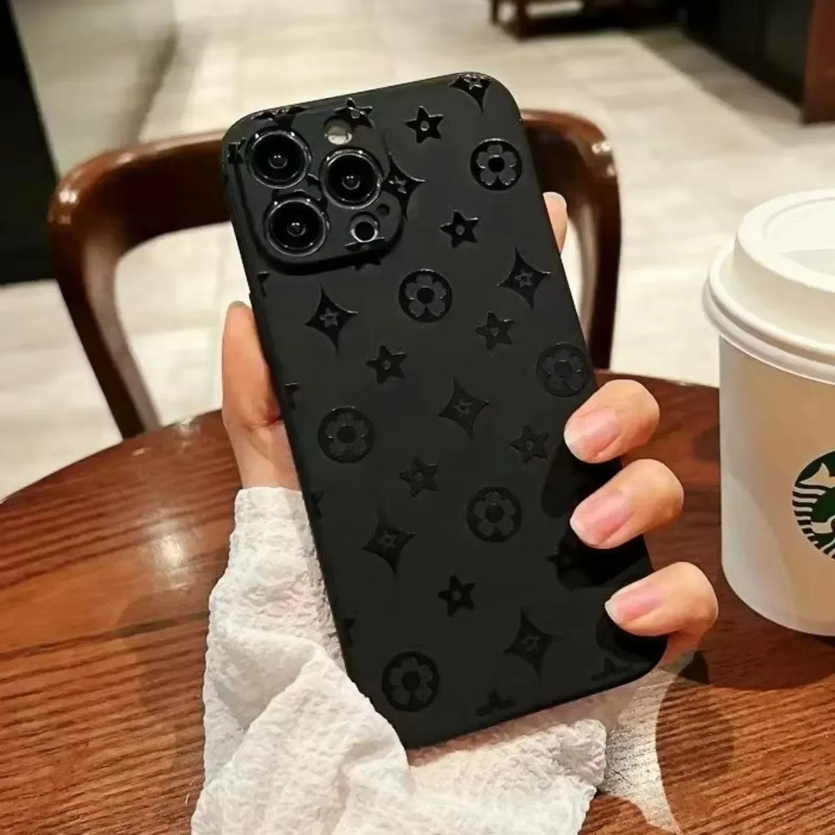 Retro Classic Monogram iPhone Case
