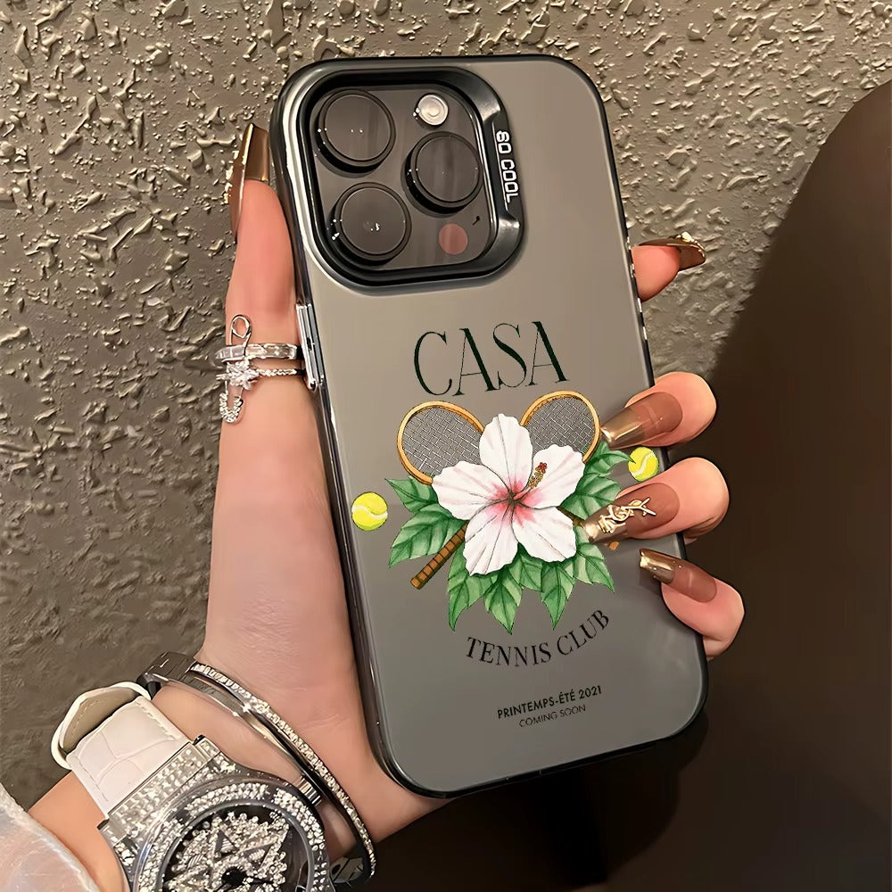 Retro Tennis Club Matte iPhone Case