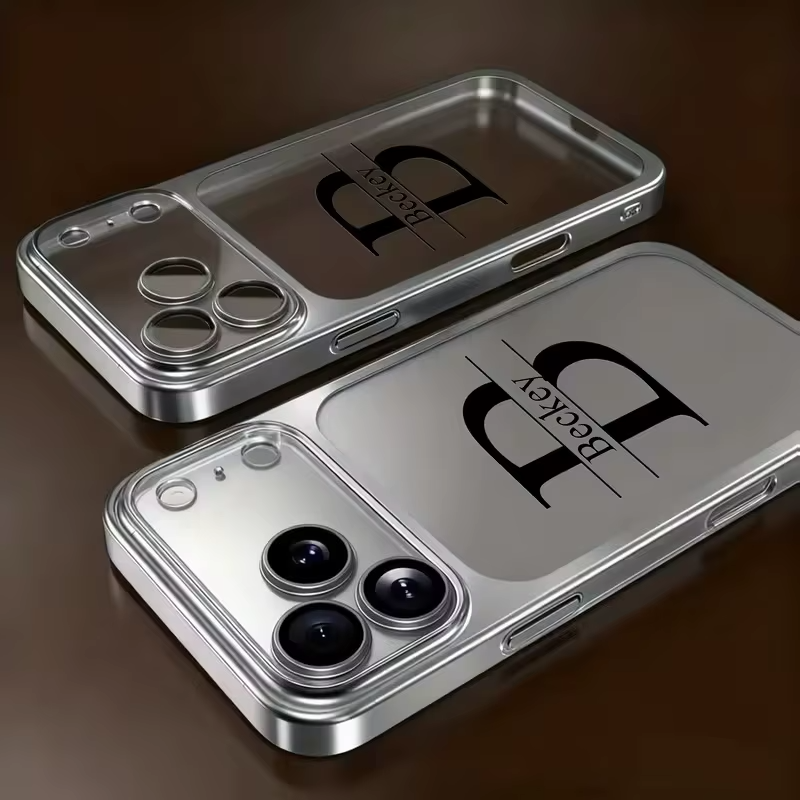 Personalised Luxury Initial Frosted iPhone Case