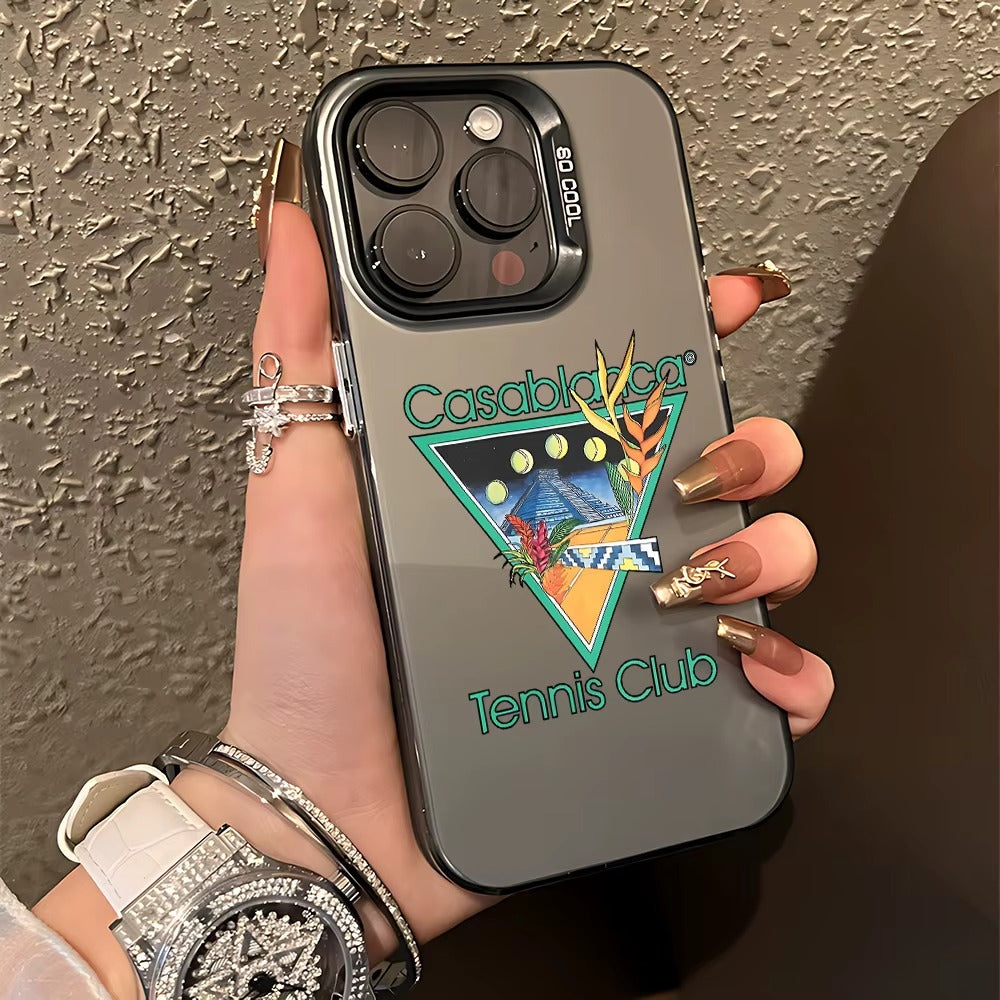 Retro Tennis Club Matte iPhone Case