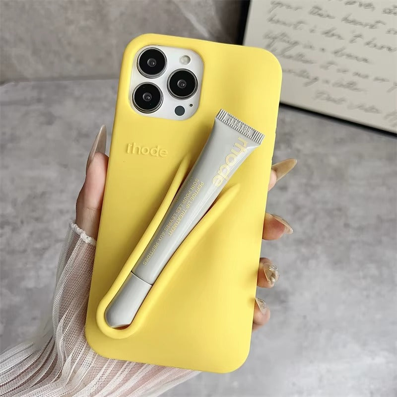 Fashion Lip Gloss Holder iPhone Case