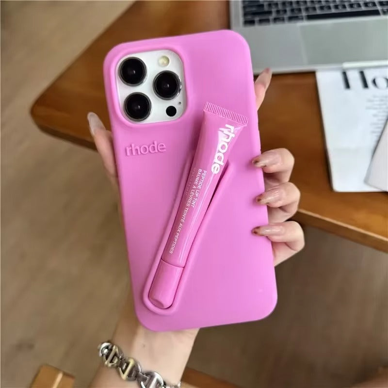 Fashion Lip Gloss Holder iPhone Case