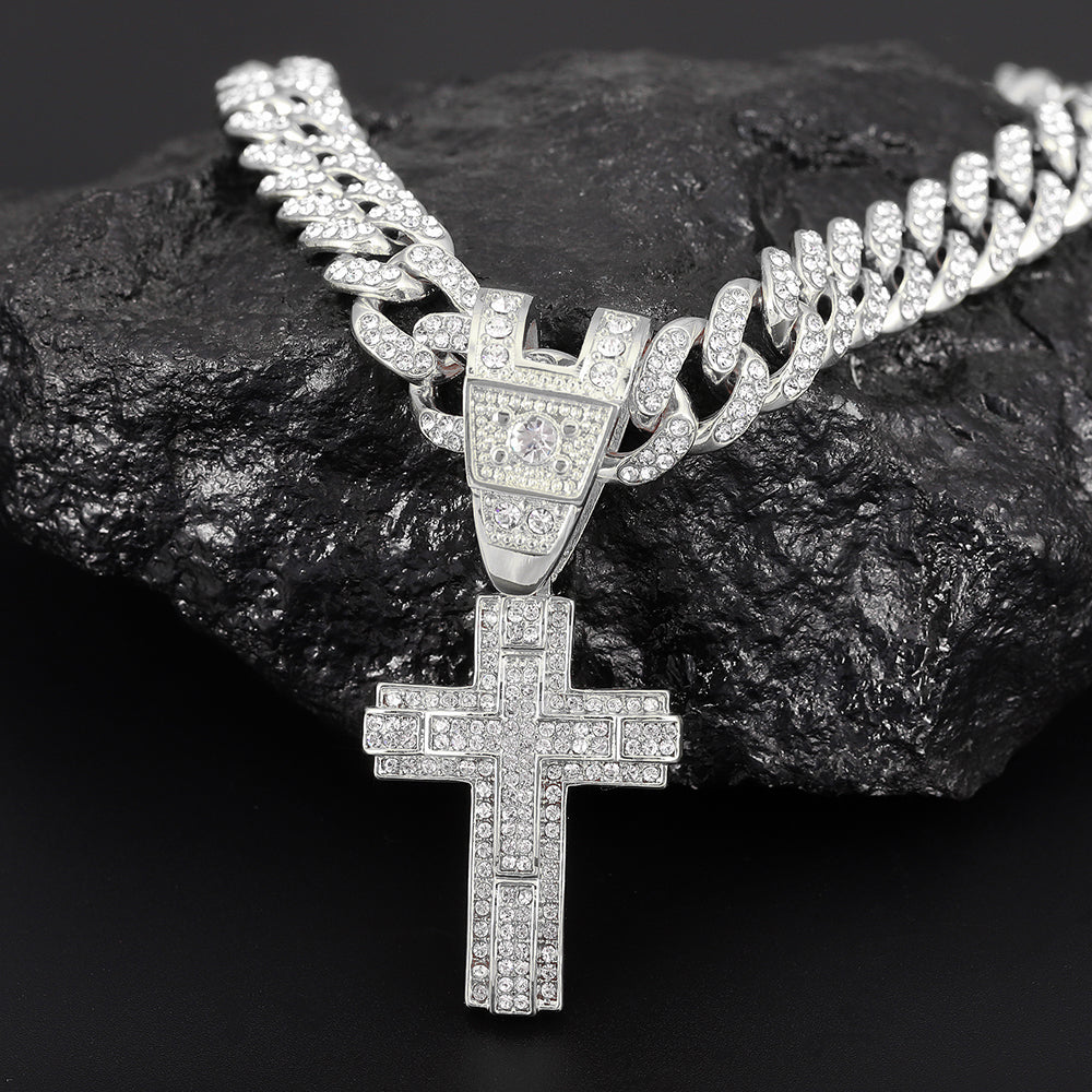 Shiny Cross Pendant Necklace