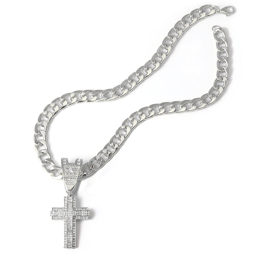 Shiny Cross Pendant Necklace