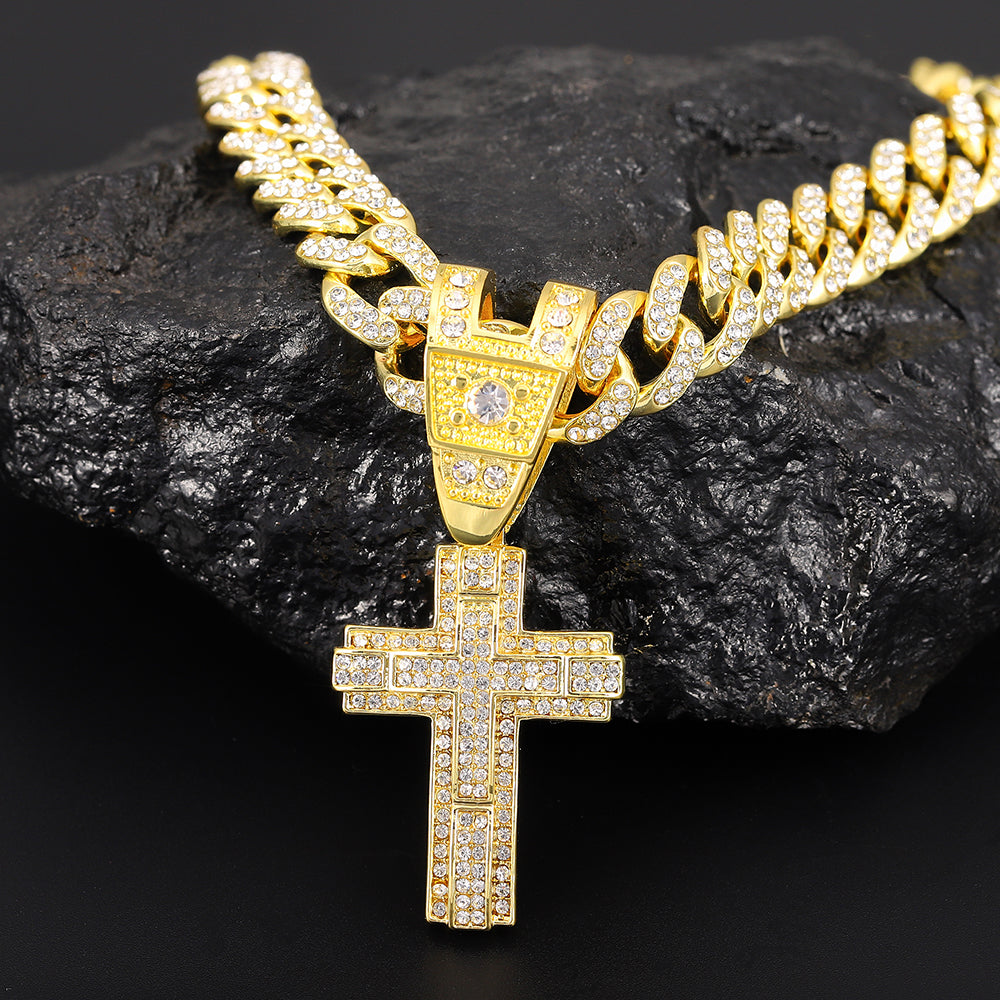 Shiny Cross Pendant Necklace