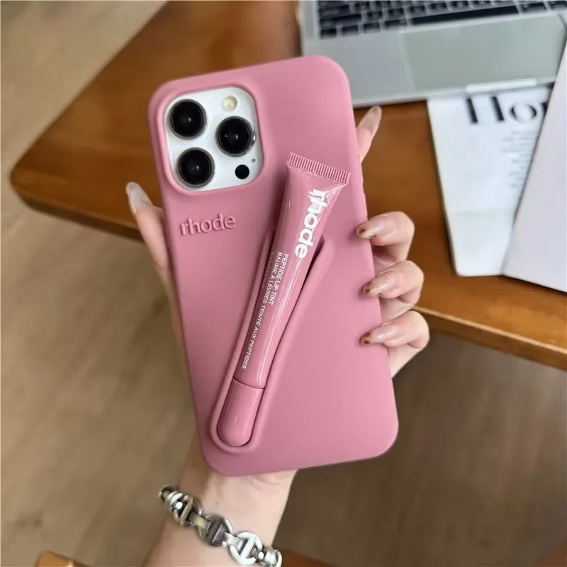 Fashion Lip Gloss Holder iPhone Case