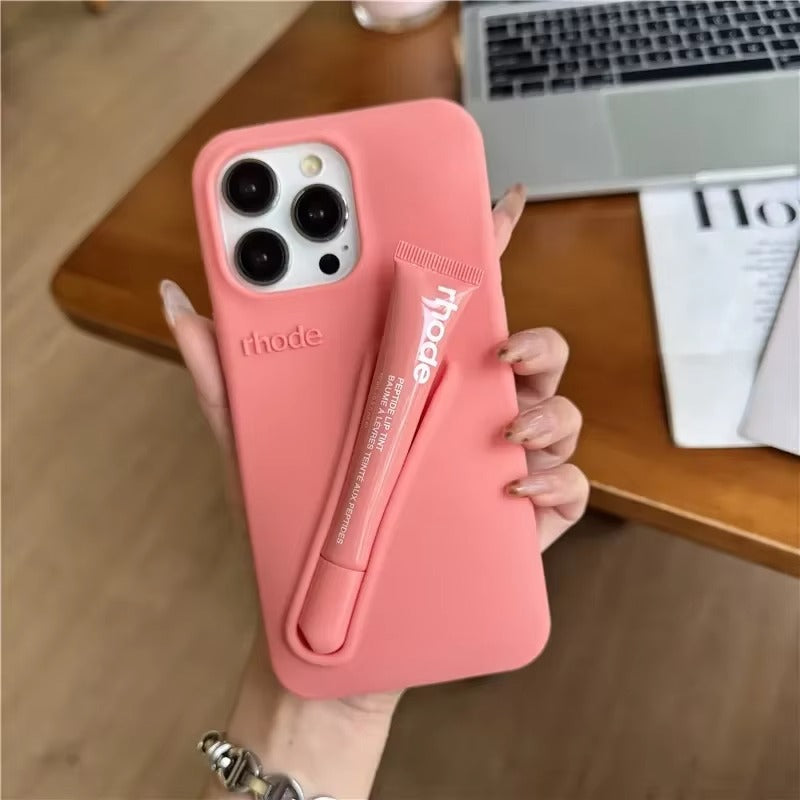 Fashion Lip Gloss Holder iPhone Case