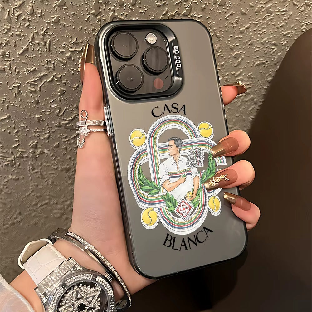 Retro Tennis Club Matte iPhone Case