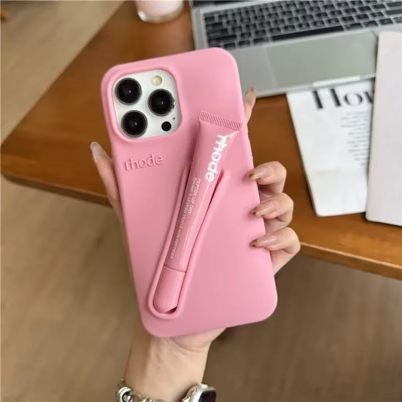 Fashion Lip Gloss Holder iPhone Case