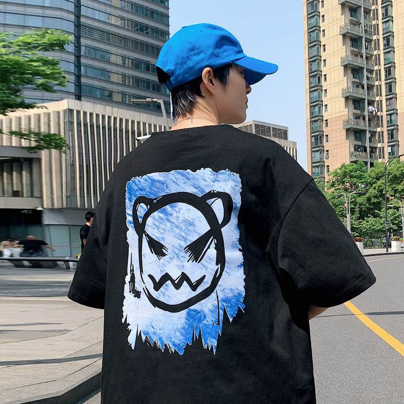 "Privathinker Harajuku Print Oversized T-Shirts