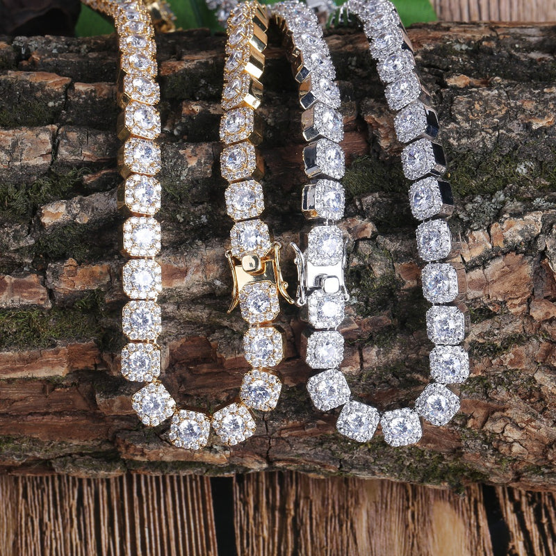 10MM Solitaire Tennis Chain - RIGHTOUTFIT