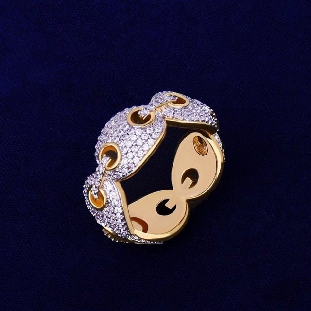12mm Men's Cuban Link Ring - RIGHTOUTFIT
