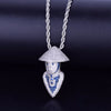 Blue Mortal Kombat character Pendant  with Chain - RIGHTOUTFIT
