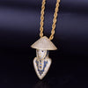 Blue Mortal Kombat character Pendant  with Chain - RIGHTOUTFIT