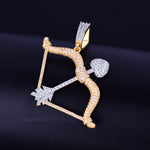 Bow and arrow Shape Pendants with Chain - RIGHTOUTFIT