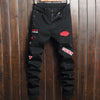 Cargo Denim Jeans with embroidery patches