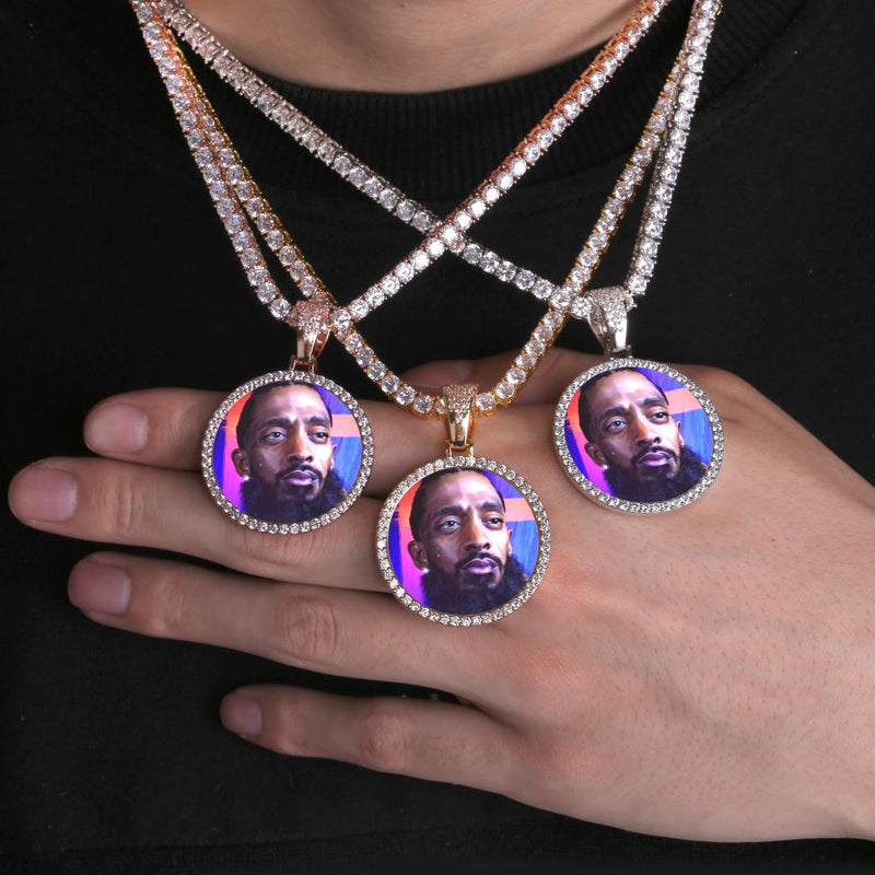 Circle Medallions Pendant with chain - RIGHTOUTFIT