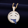 Drool Over Emoji Pendant  with Chain - RIGHTOUTFIT