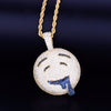 Drool Over Emoji Pendant  with Chain - RIGHTOUTFIT
