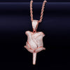Rose Flower Pendant with Chain - RIGHTOUTFIT