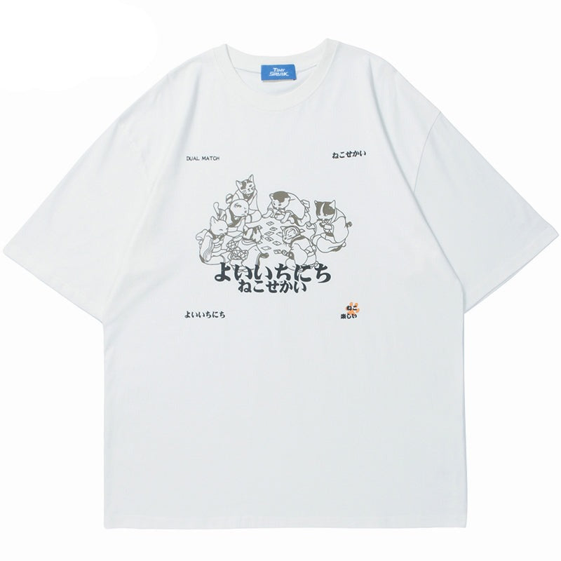Kanji Animals Print T-Shirt