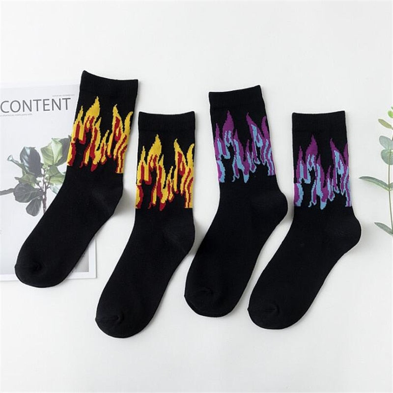 Flame Harajuku Socks - RIGHTOUTFIT