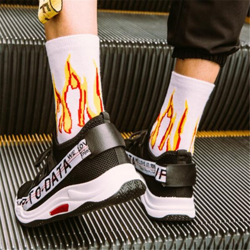 Flame Harajuku Socks - RIGHTOUTFIT