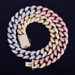 Heavy Mixed Color Miami Cuban Necklace " - RIGHTOUTFIT