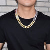 Heavy Mixed Color Miami Cuban Necklace " - RIGHTOUTFIT