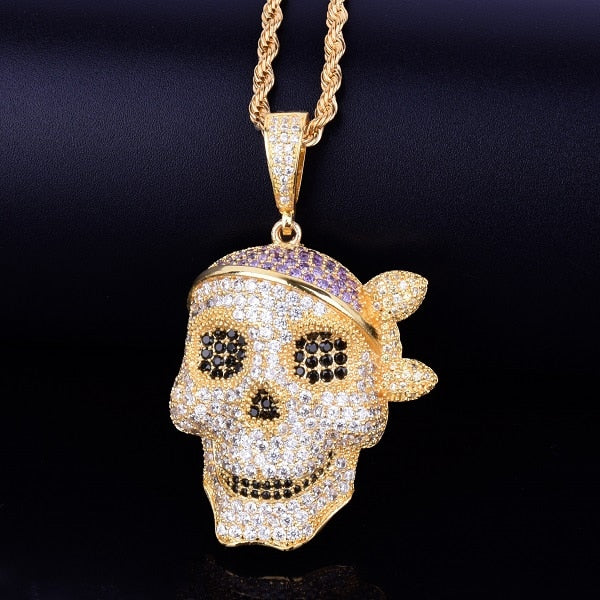 Skull Pendant  with Chain - RIGHTOUTFIT