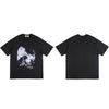 Illusion Girl Letter Print T Shirt