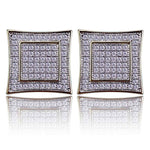 15mm Iced Out dual Earring - RIGHTOUTFIT