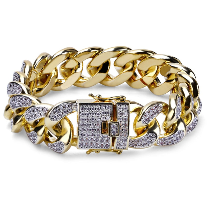 18MM Cuban Link Bracelets - RIGHTOUTFIT