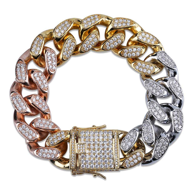 18MM Cuban Link Bracelets - RIGHTOUTFIT